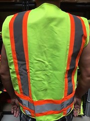 XXXL ANSI CLASS 2 Bordered Reflective Tape/ High Visibility Safety Vest