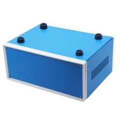 Electronic Enclosures Blue Metal Enclosure Project Case DIY Box Junction Case