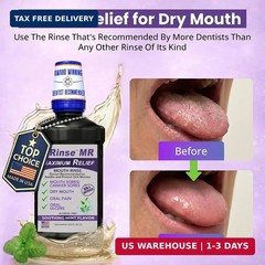 Oral Rinse Mouthwash for Dry Mouth Mouth Sores Relief Alcohol Free Mint 1 L