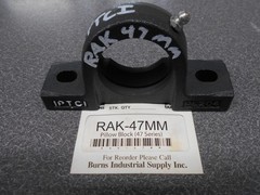 Pillow Block 47MM. Part #RAK-47MM. 2 Bolt Housing. IPTCI. Series 47. NEW!