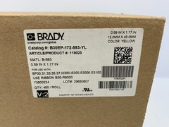 Brady B30EP-172-593-YL Raised Panel Label 0.59″ x 1.77″ Yellow