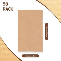 50 Pack Corrugated Cardboard Sheets Flat Cardboard Inserts Flat Squares Separ…
