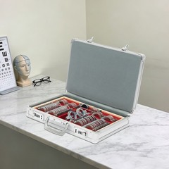 Optometry Optical Trial Lens Kit Test Metal Trial Frame Set w/Case Box 104pcs