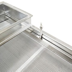 1.5mm Stainless Steel Linear Vibrating Screen Single Layer Sifter Shaker 110V