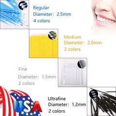 Micro Brushes Applicators Microbrush Dental (Regular, Fine, Super Fine) USA