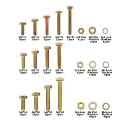 672PC Heavy Duty Metric Bolts Nuts Assortment Kit Hex Head Grade 8.8 Alloy Steel