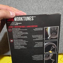 3M WorkTunes AM/FM Hearing Protector Headphones Yellow Black 24dB NRR New