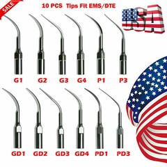 5*Puntas escalador ultrasónico dental Fit EMS Cavitron DTE SATELEC pieza de mano