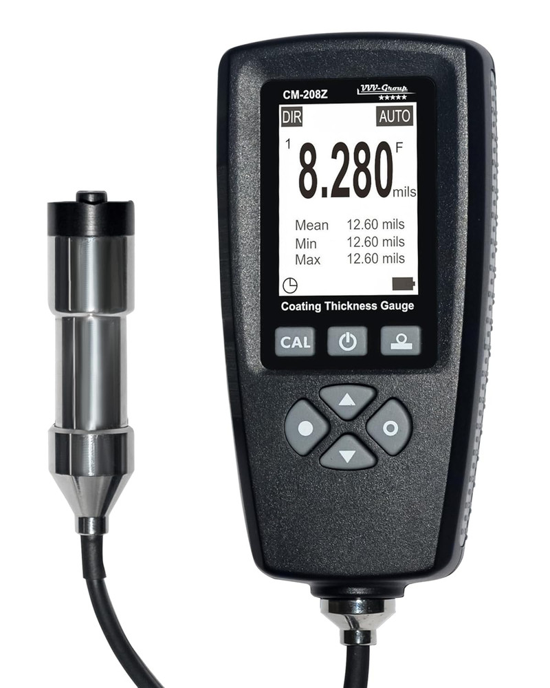 Coating Thickness Gauge CM-208Z – 0-3000Μm (0-120 Mils) Industrial Paint Thickne