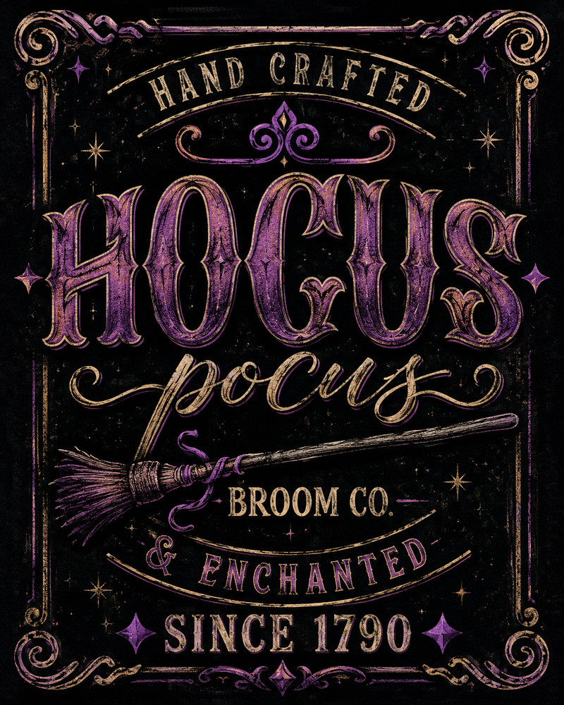 Sublimation Hocus Pocus Halloween Ready To Press Heat Transfer