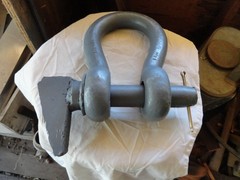 LARGE 1 3/4″ SWL 32 TON USED KNOCK OUT SHACKLE 1 3/4″ PIN 32 POUNDS FREE SHIP