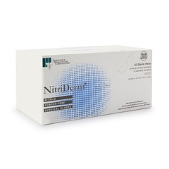NitriDerm Nitrile Surgical Glove Standard Cuff Length SIZE 6.5 50 per Box