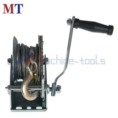 High Carbon Steel 1500Lbs Hand Crank Winch Boat Winch With 10m (32 Feet) Rope