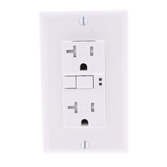 10 Eaton White Tamper Resistant GFCI Self-Test Outlet Receptacles 20A TRSGF20W