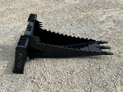 Severe Extreme Stump Bucket Attachment Fits Skid Steer Quick Attach Loader