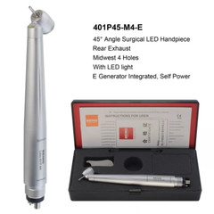 COXO Dental Surgical Handpiece 45 Degree Angle 4Hole Midwest LED Reverse Air NSK