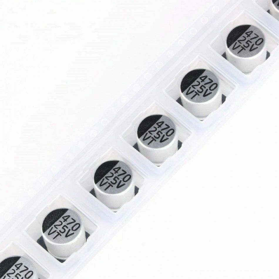 10pcs 50pcs x SMD/SMT Aluminum Electrolytic Capacitor – Various Values / Voltage