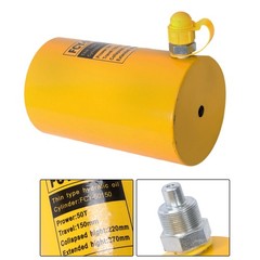Solid Hydraulic Ram Cylinder Jack 50 Ton 6 Inch 150 mm Stroke Single Acting Pump