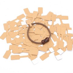 500 Self-Adhesive Kraft Jewelry Price Tags Stickers for Bracelets and Rings