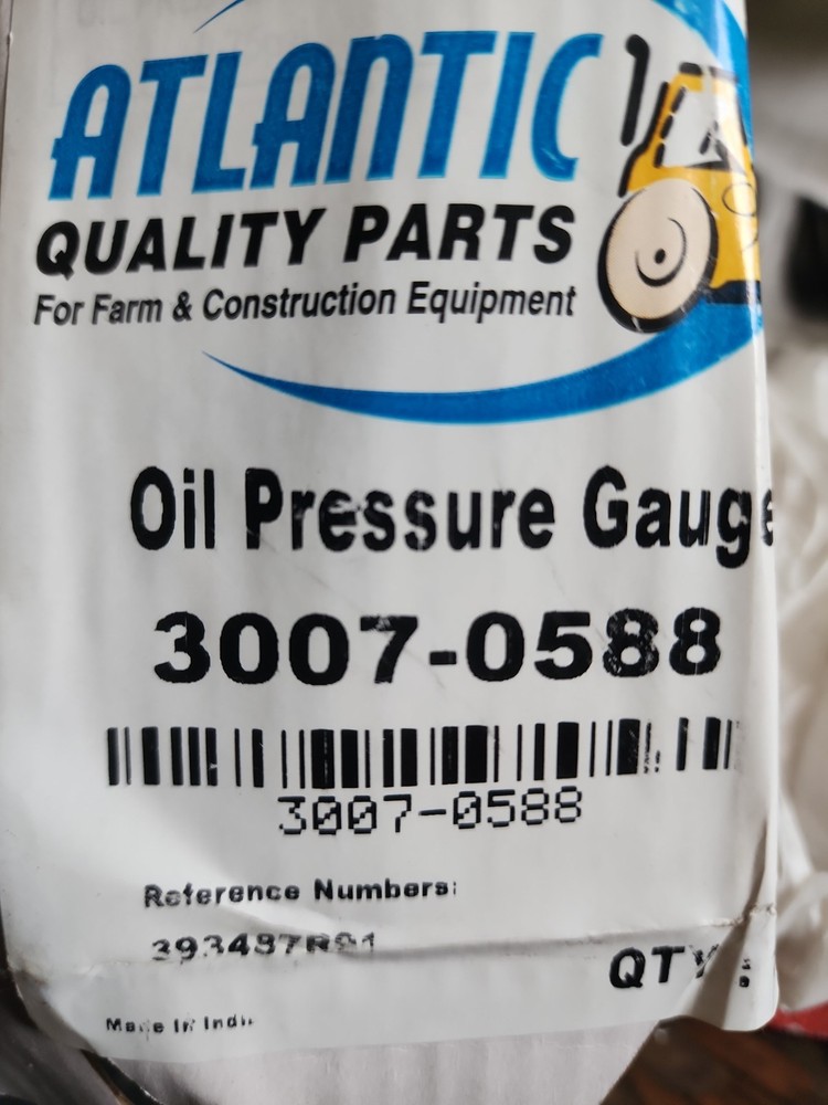 75LB Oil Pressure Gauge OD 2″ Type Chrome Bezel Industrial Tractors 3007-0558