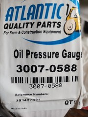 75LB Oil Pressure Gauge OD 2″ Type Chrome Bezel Industrial Tractors 3007-0558