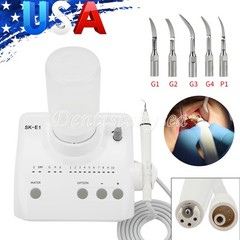 SKYSEA Dental Portable Ultrasonic Piezo Scaler 2*Bottles Tips Fit EMS Handpiece