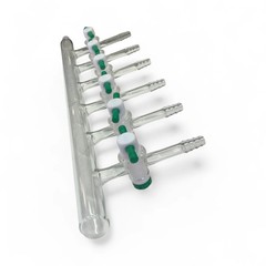 Chemglass Right-Handed 6 Port Vacuum Manifold CG-4430-02 (Best Offer!)