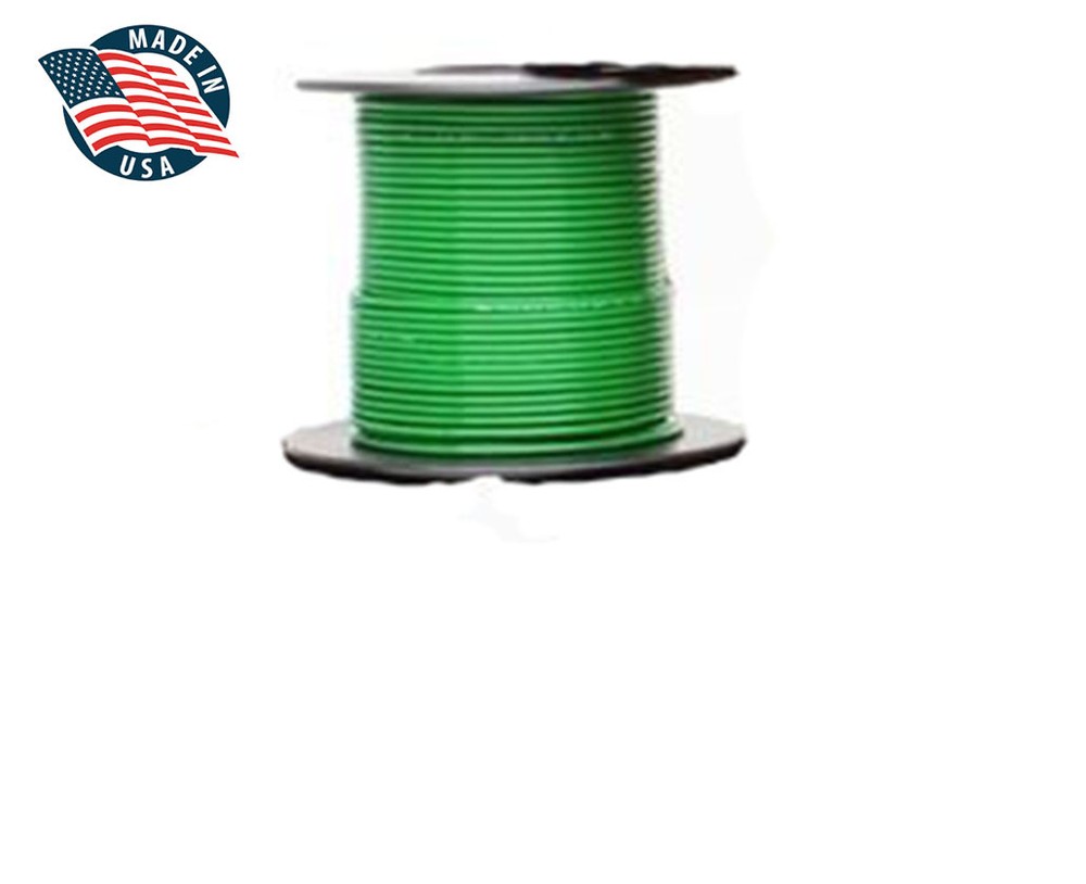 25ft Mil-Spec high temperature wire cable 16 Gauge GREEN Tefzel M22759/16-16-5