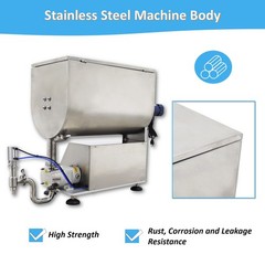 10-50000ml Rotary Pump Filling Machine Liquid Paste Filler 80L Mixing Hopper110V