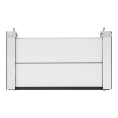 Flood Barrier for Home Aluminum Alloy Garage Door Water Barrier H15.7in W31.5in
