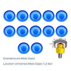 US Dental Overdenture Abutment Retention Cap Locator male processing Inserts Set