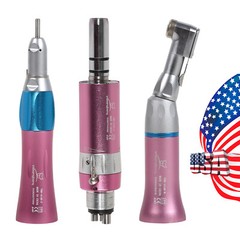 5Pcs Dental High Turbine Low Speed Straight Handpiece Contra Angle Air Motor 4H