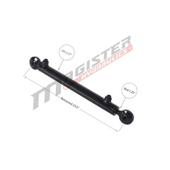 Hydraulic Cylinder Welded Double Acting 2″ Bore 8″ Stroke Swivel Ball/Eye