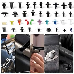 1105PCS Car Retainer Auto Fasteners Body Plastic Trim Clips Pin Rivet Bumper Kit