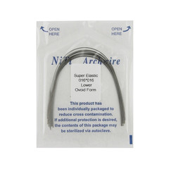 10pcs/pk Orthodontic Arch Wire Niti Stainless Steel Round Rectangular Natural