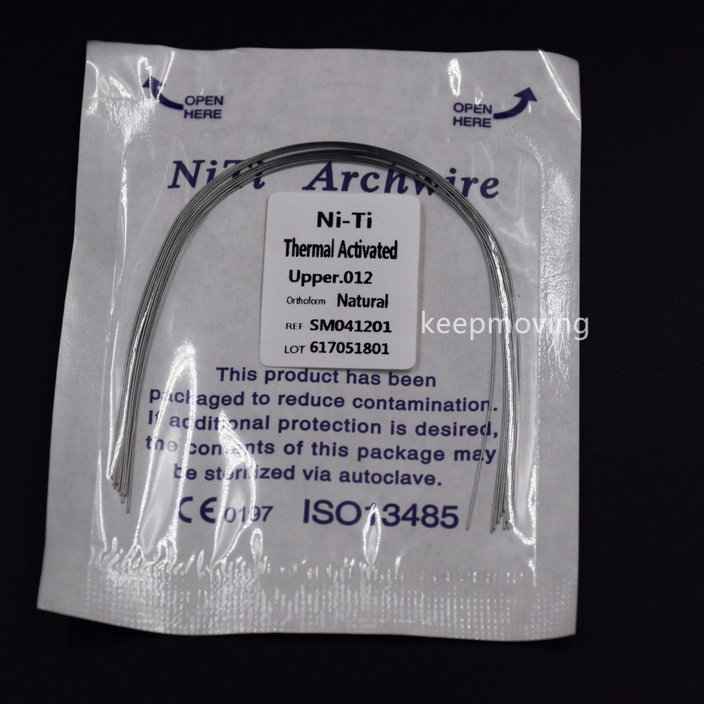 10 Pcs Dental Ortho Niti Thermal Activated Round Natural Arch Wire Form All U/L
