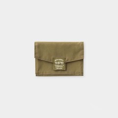 Traveler’s Company TO&FRO Passport Size Zipper Case Olive Japan KITE Fabric