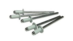 (1000) All Aluminum white blind POP RIVET 1/8″ x 1/4″ flange rivet ceiling grid