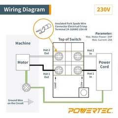 On Off Switch Start Stop Single Phase Push Button Motor Electric 20-35A 110/220V