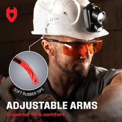 Blue Light Blocking Safety Glasses Over Eyeglasses with 100% UV Protection — …