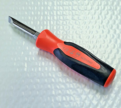 New Snap-on Large Marine Aircraft Flat Slot Plug Screwdriver Orange Hard Handle