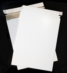 10 – 9.75″ x 12.25″ White Rigid Photo Mailers Self Seal Stayflats