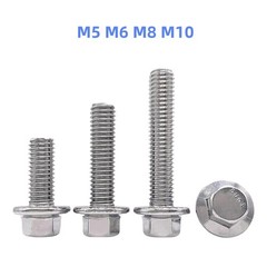 316 Stainless Steel Hexagon Flange Bolts Heavy Series M6 M8 M10