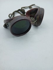 Pair Of Vintage Welders Goggles Airco Steampunk Removable Lens Cool Design