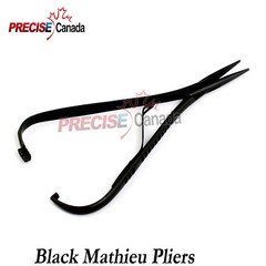 Mathieu Ligature Elastic Placing Plier 5.5″ Full Black Coated Orthodontic Pliers