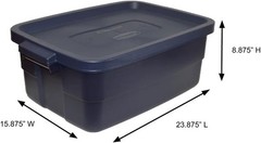 Roughneck Storage Tote, 10-Gallons (Pack of 8)