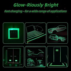0.5 Inch x 40Ft Glow In The Dark Tape Marking Stickers for Stairs Walls Steps