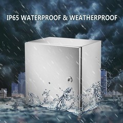 12x12x8in NEMA 4X IP66 Stainless Steel Enclosure with Mounting Plate