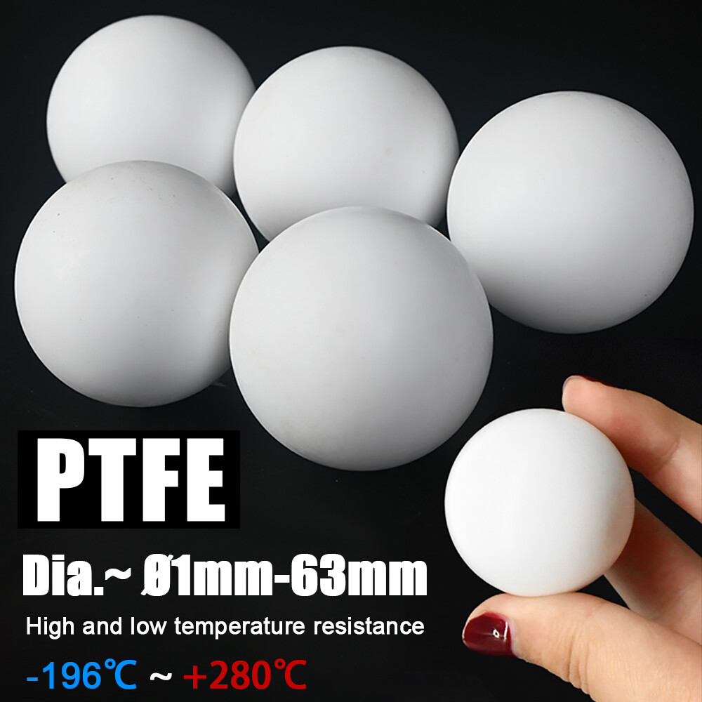 White Solid PTFE Ball Plastic Balls Diaphragm Pump Sealing Ball Dia. Ø1mm-63mm