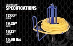Spool Dispenser Coil Wire Untangler Electrical Romex Spinner Reel MC Unroller ME